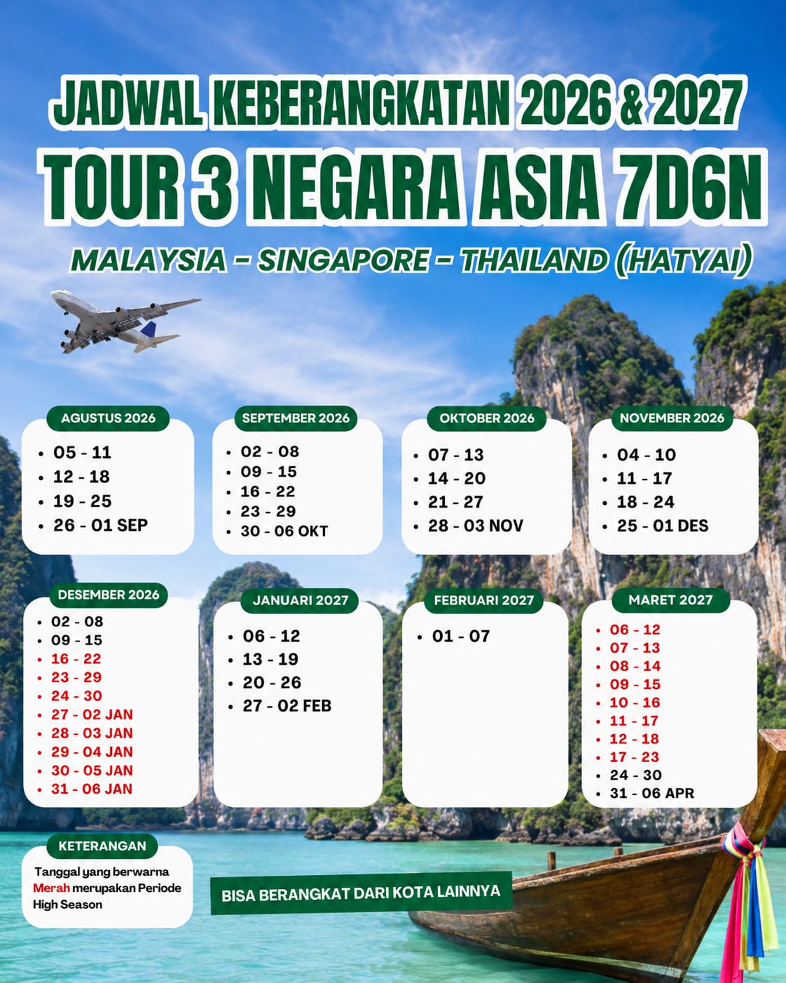 Jadwal 3 Negara